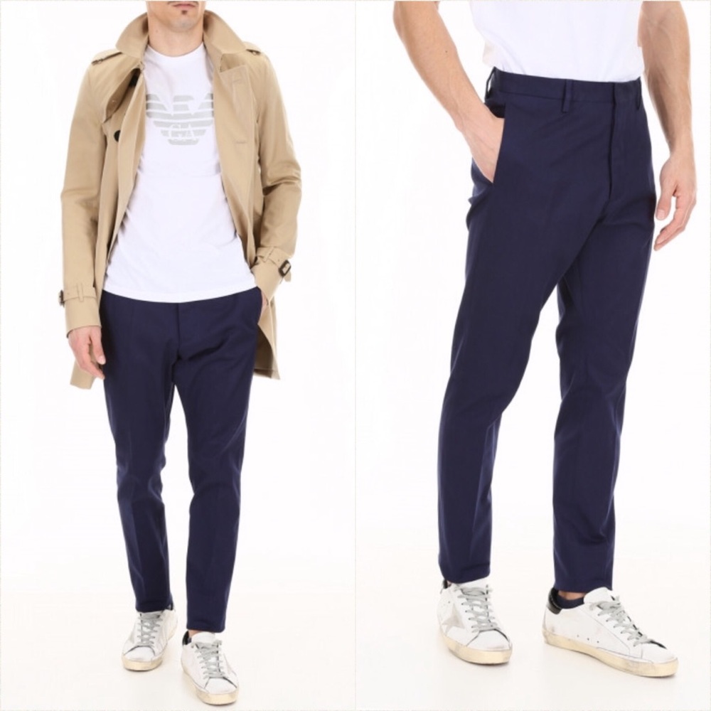 DSQUARED Sexy Navy Blue Men's Chino Pants
